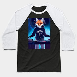 Fox at the DJ booth Baseball T-Shirt